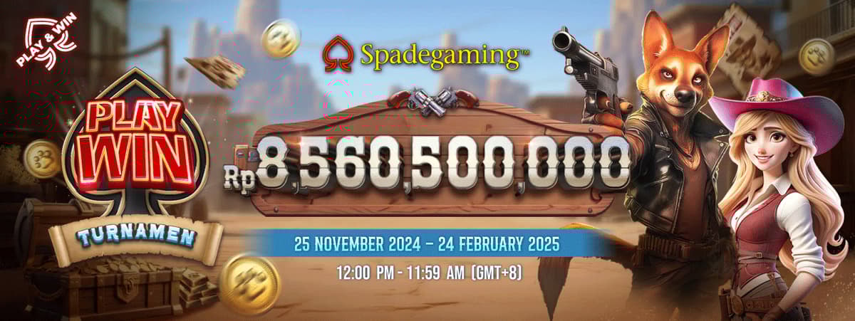 Spade Gaming - Play and Win Slot Tournamen Banner