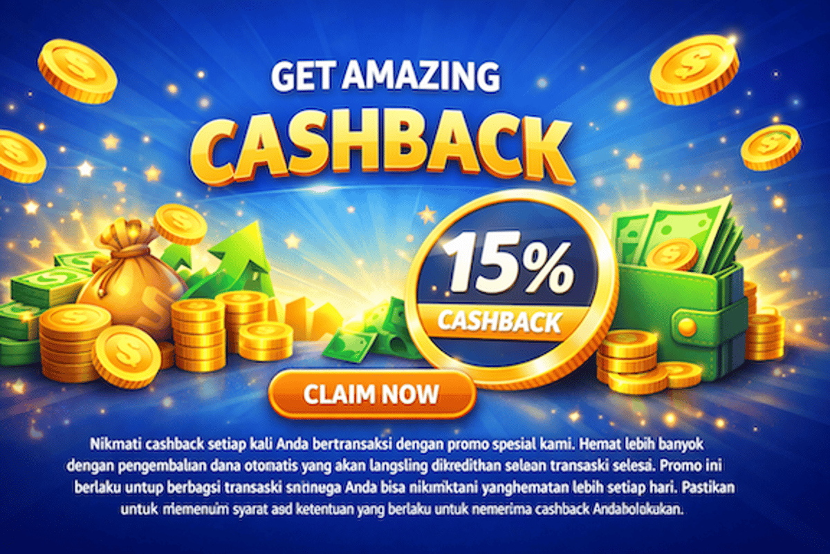 Promo Cashback Reward for Every Transaction